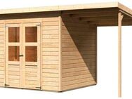 Karibu Gartenhaus Baggersee 4, BxT: 415x236 cm, (Set)