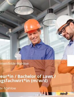 Bauingenieur*in / Bachelor of Laws / Verwaltungsfachwirt*in (m/w/d) - Blankenfelde-Mahlow