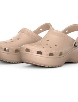 Crocs Classic Platform Clog W Clog, Sommerschuh, Schlappen, Hausschuh, trendige Plateausohle