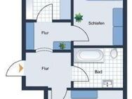 vollmöbliert - freundliche 2 Zi.-Wohnung, Balkon, Stellplatz - Zwickau