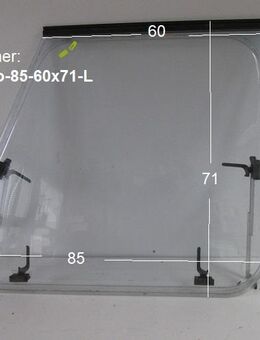 Adria Wohnwagen Fenster Roxite 70 ca 85/60 x 71 gebr. D403 (460 Opatija) links Trapezfenster - Schotten Zentrum