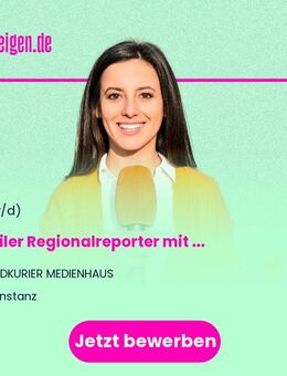 Mobiler Regionalreporter (m/w/d) mit Schwerpunkt Video - Konstanz