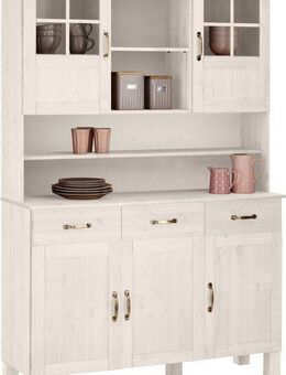 Home affaire Küchenbuffet Alby Breite 125 cm, 2 Glastüren, 2 Schubladen