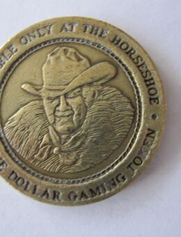ONE DOLLAR GAMING TOKEN BINION'S HORSESHOE POKER LAS VEGAS, NV NCM - Horgen