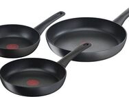 Tefal Pfannen-Set Ultimate On, Aluminium (Set, 3-tlg., Tefal Ultimate On Pfannenset 3-tlg. (20, 24, 28 cm), Antihaftversiegelung, Temperaturanzeiger, Induktion