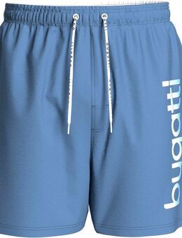 bugatti Badeshorts Giovanni mit großem Logoprint auf dem linken Bein