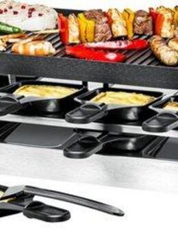 Rommelsbacher Raclette RC 1400, 8 Raclettepfännchen, 1200 W