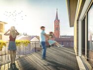 Neuwertige Dreizimmer-Penthousewohnung, große Dachterrasse mit Markise, Einbauküche - Mengkofen