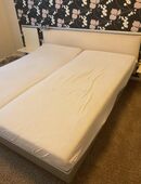 Doppelbett mit Matratzen (zerlegt) in 04159