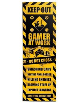 Reinders! Poster Gaming Caution