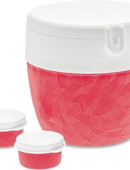 KOZIOL Lunchbox BENTOBOX L, Kunststoff, (1-tlg), spülmaschinengeeignet,melaminfrei, inkl. Minidosen für Dressing,800 ml