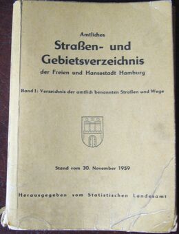 Straßenverzeichnis Hamburg von 1959 - Krefeld