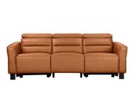 Places of Style 3-Sitzer Carpari, 224cm, manuelle od. elektrische Relaxfunktion in 2 Sitzen, mit USB-A/C, Kopfteilverstellung, Echtleder, Kunstleder, Webstoff