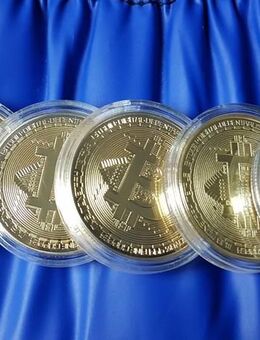 Bitcoin Münzen Kryptomünzen in Münzkapsel, Sammlermünzen NEU - Cham