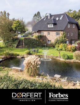 Exklusives Landhausambiente - freistehendes Anwesen in Feldrandlage mit Naturteich - Bergisch Gladbach