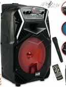 Karaoke Anlage Bluetooth mobile PA Lautsprecherbox Trolley USB NE in 12051