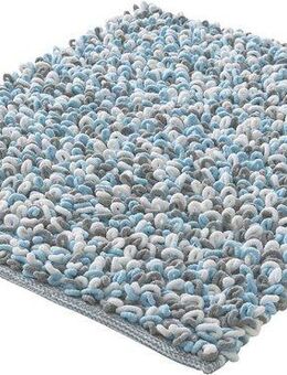 Kleine Wolke Badematte Sling, Höhe 20 mm, rutschhemmend beschichtet, fußbodenheizungsgeeignet, Baumwolle, Polyester, rechteckig, Badteppich, handgefertigt, 2 farbige Schlingenoptik