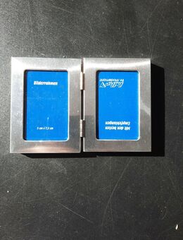 Bilderrahmen für 2 Fotos 5x7,5cm Silberoptik - Essen