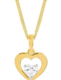 Amor Kette mit Anhänger Schmuck Geschenk Halskette Herz LIEBE, 2014399, mit Zirkonia (synth)