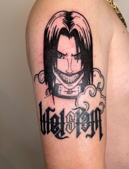 Custom Blackwork, Anime & Linework Tattoo in Saarbrücken - Saarbrücken