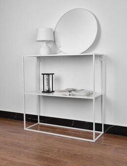 MIRRORS AND MORE Konsolentisch Alexis, modernes Metallregal