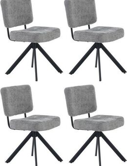 Jockenhöfer Gruppe Drehstuhl Gloria (Set, 4 St) (Set, 4 St), Inklusive Drehfunktion (360), Taschenfederkern, Chenille