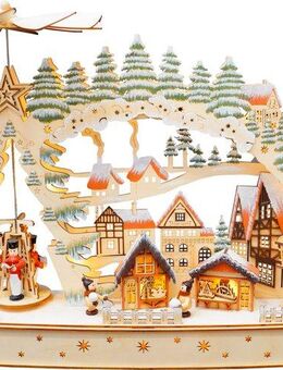 Myflair Möbel & Accessoires LED Schwibbogen, LED-Beleuchtung, Pyramide, batteriebetrieben