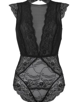 LASCANA Body aus transparenter Spitze und Netzeinsätzen, sexy Dessous