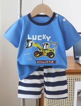 2025 Sommer Kinder bekleidung Sets Cartoon Print Baby Boy Kleidung Sets - Gaimersheim