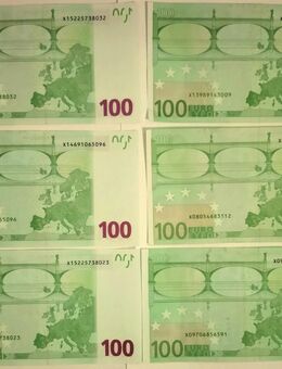 100 Euro Schein Geldschein Banknote Druckfrisch 2002 X Serie - Wittingen Zentrum