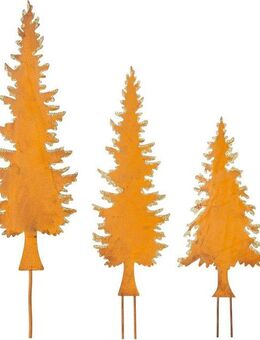 Creativ deco Dekobaum Weihnachtsdeko (3 St), zum Stecken, in 3 Größen: 33x12,5 cm, 41x11 cm, 93x11 cm