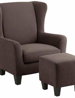 Home affaire Ohrensessel Chilly, Sessel mit Hocker und Federkern-Polsterung, (Set, 2-St., bestehend aus Sessel und Hocker), in Cord und Microfaser-Bezug, Unser Dauertiefpreis