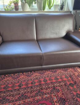Sofa Couch Kunstleder braun sehr guter Zustand - Bad Breisig