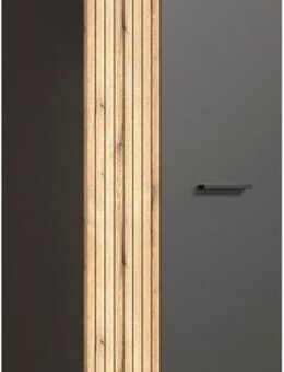 Home affaire Garderobenschrank Estepona (1-St) Flurschrank mit 2 Türen & 1 Kleiderstange – (B/T/H) 60/36/195 cm