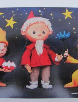RBB Fernsehen - Sandmännchen - Postkarte mit 3 Aufklebern - Doberschütz