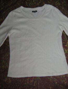 NEUw * Stylisch * Klassisch * Dreiviertel * 3/4 * Arm * Stickerei * Bodycon * T- Shirt "STREET ONE" Gr. 36- 38/ S * weiß * - Riedlingen