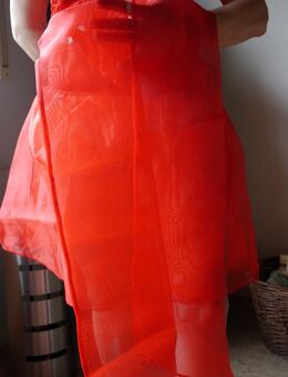 NEU & OVP Rock mit großer Schleife Größe S rot durchsichtig - Kalletal