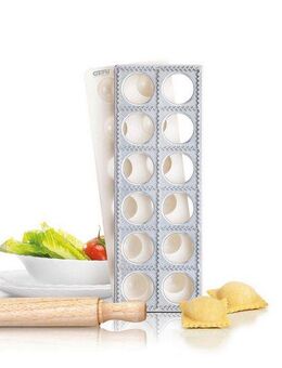 GEFU Ravioliform TASCA, (Set 3-tlg), platzsparendes Design, ideal für Ravioli und Maultaschen