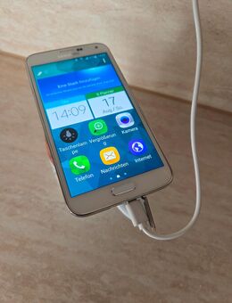 Samsung Galaxy S5 Smartphone (5,1 Zoll (12,9 cm) Touch-Display, 16 GB Speicher, Android 4.4) shimmery-white - Pegnitz Zentrum