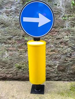 original Beleuchtetes Verkehrsschild aus den 70igern... - Pforzheim Zentrum