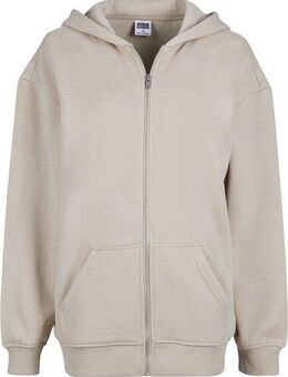 URBAN CLASSICS Sweatjacke Urban Classics Damen Ladies Oversized Zip Hoody (1-tlg)