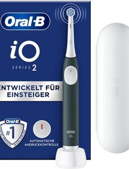 Oral-B Elektrische Zahnbürste iO Series 2, Aufsteckbürsten: 1 St., für die sanfte Reinigung, Reise-Etui