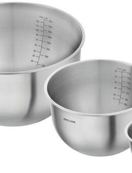 Zwilling Schüssel Fresh &Save BOWLS, Edelstahl, (Set, 3-tlg), Schüssel-Set aus Edelstahl, stapelbar, 3-tlg, S/M/L
