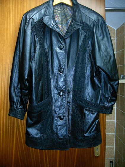 chice ECHT-LEDER-Jacke, RINDNAPPA, Gr. 40/42, schwarz - Köln