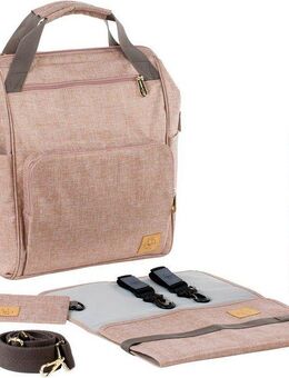 LÄSSIG Wickelrucksack Glam, Goldie, Backpack Rose, PETA-approved vegan