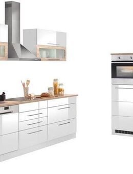 KOCHSTATION Küchenzeile KS-Wien, Breite 440 cm, wahlweise mit E-Geräten und Induktion