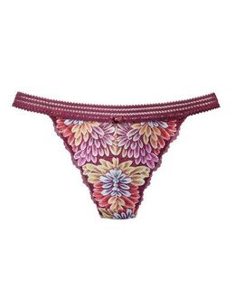 Vivance Tanga aus bunter, blumiger Spitze mit hübschem Zierbund