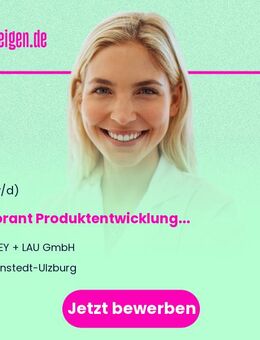 Laborant Produktentwicklung (w/m/d) - Henstedt-Ulzburg