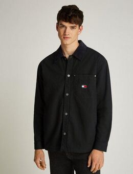 Tommy Jeans Hemdjacke TJM CANVAS-CORD OVERSHIRT EXT mit angerauter weichen Innenseite