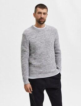 Selected Rundhalspullover SLHVINCE LS KNIT BUBBLE CREW NECK NOOS
